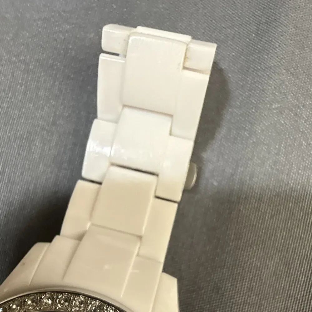 Fossil Women's ES-1967 Wristwatch Chronograph New Battery 5.75”Band 37mm (G17)